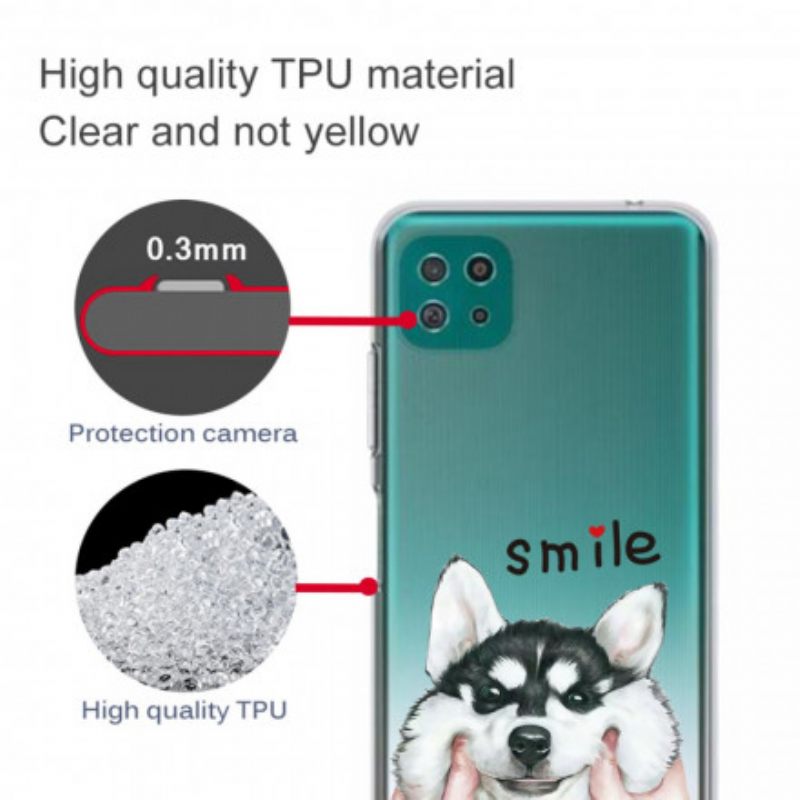 Kuori Samsung Galaxy A22 5G Smile Dog