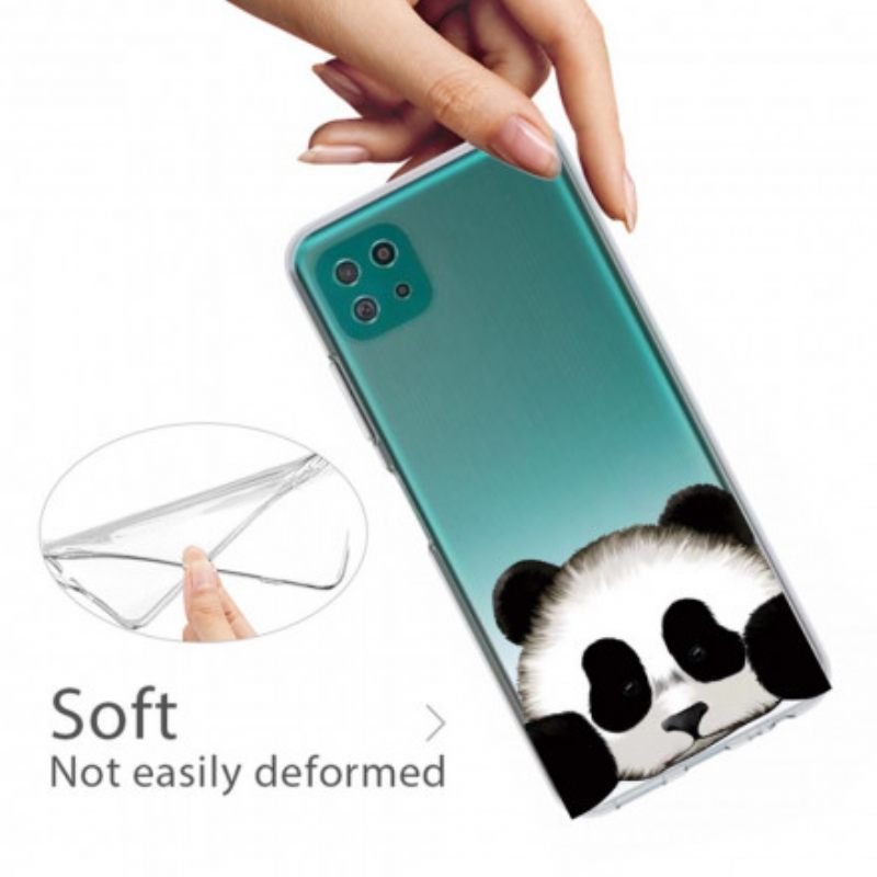 Kuori Samsung Galaxy A22 5G Transparent Panda