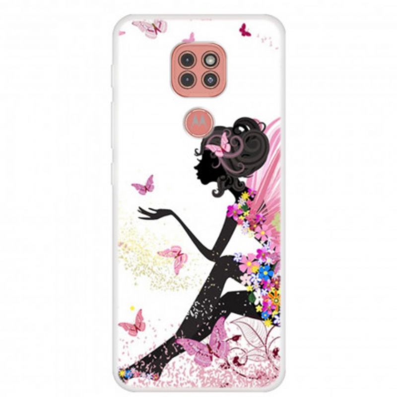 Case Moto G9 Play Butterfly Lady