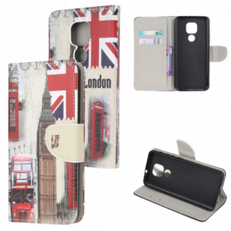 Flip Case Moto G9 Play London Life