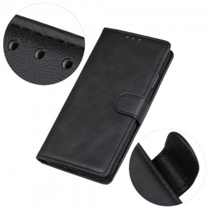 Flip Case Moto G9 Play Retro Mattanahkaefekti