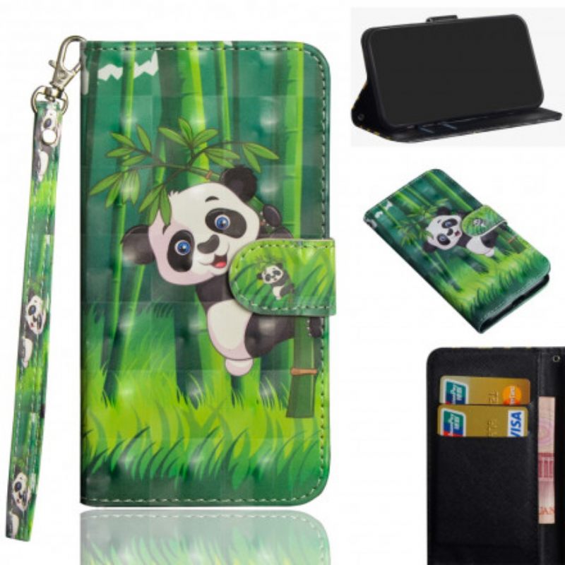 Kotelot Moto G9 Play Panda Ja Bamboo