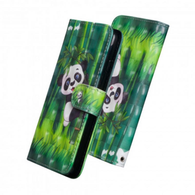 Kotelot Moto G9 Play Panda Ja Bamboo