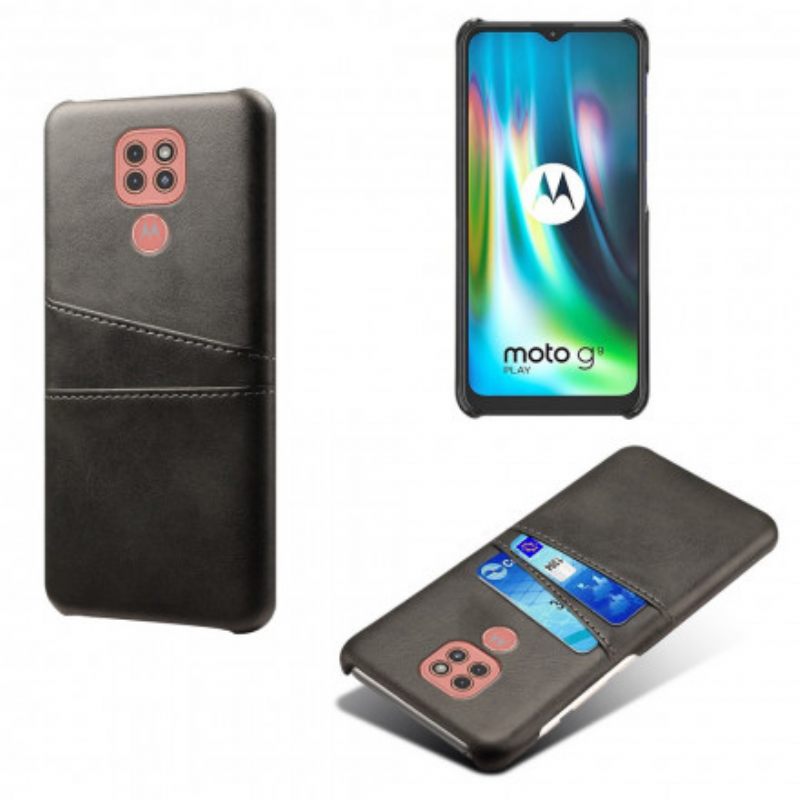 Kuori Moto G9 Play Double Card Holder Ksq