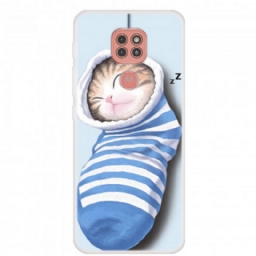 Kuori Moto G9 Play Sleeping Kitten