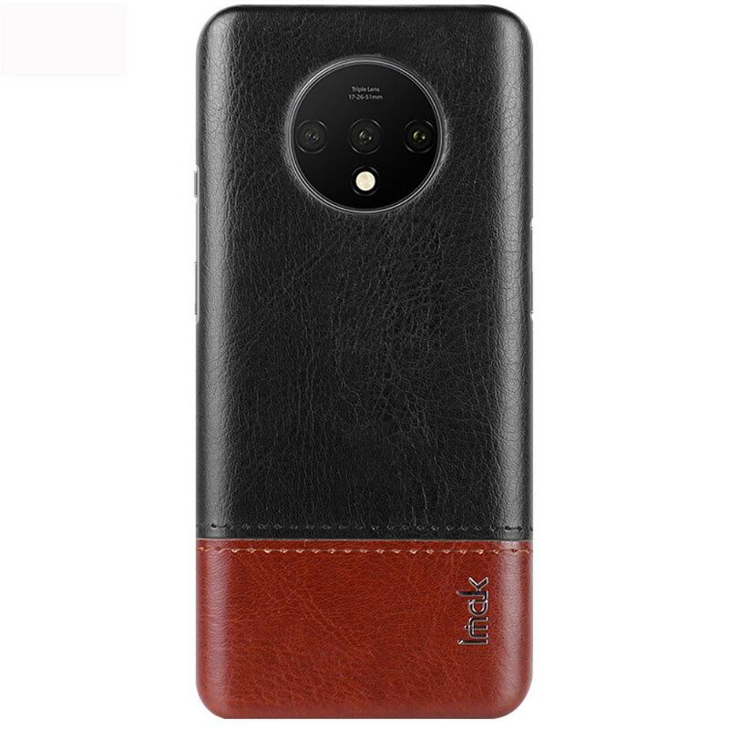 Case OnePlus 7T Imak Ruiyi Sarjan Nahkaefekti