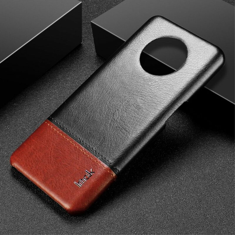 Case OnePlus 7T Imak Ruiyi Sarjan Nahkaefekti