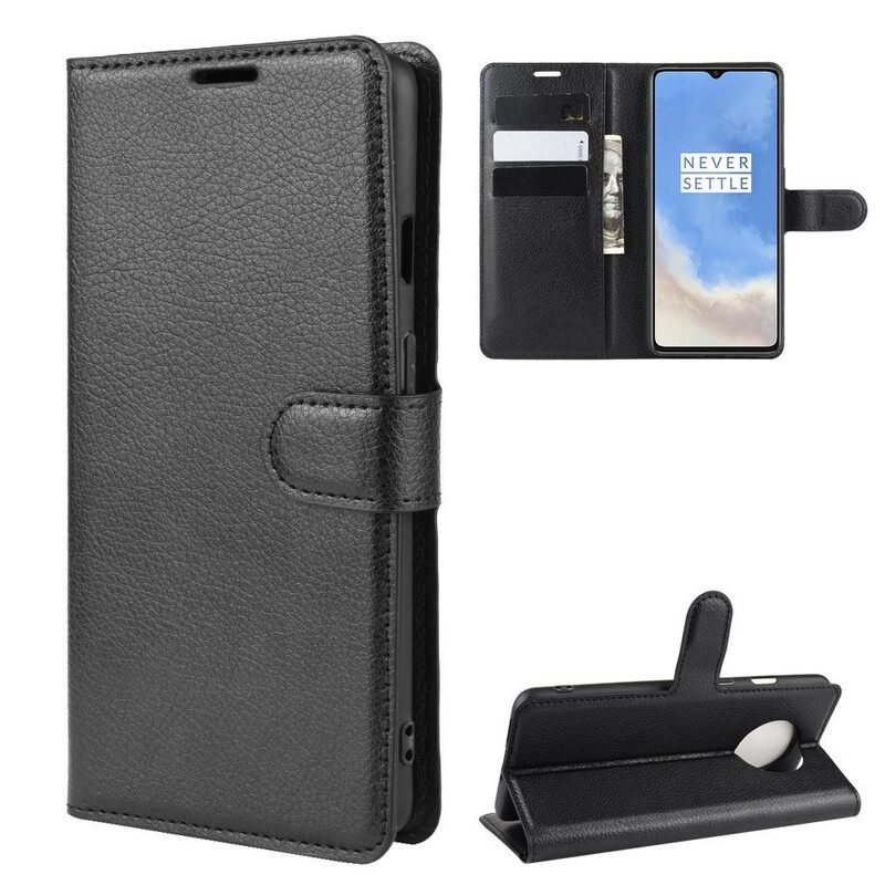 Kotelot OnePlus 7T Style Premium Litchi Leather