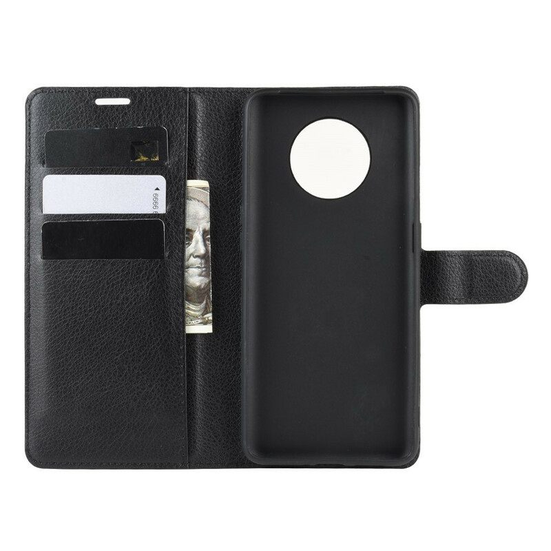 Kotelot OnePlus 7T Style Premium Litchi Leather