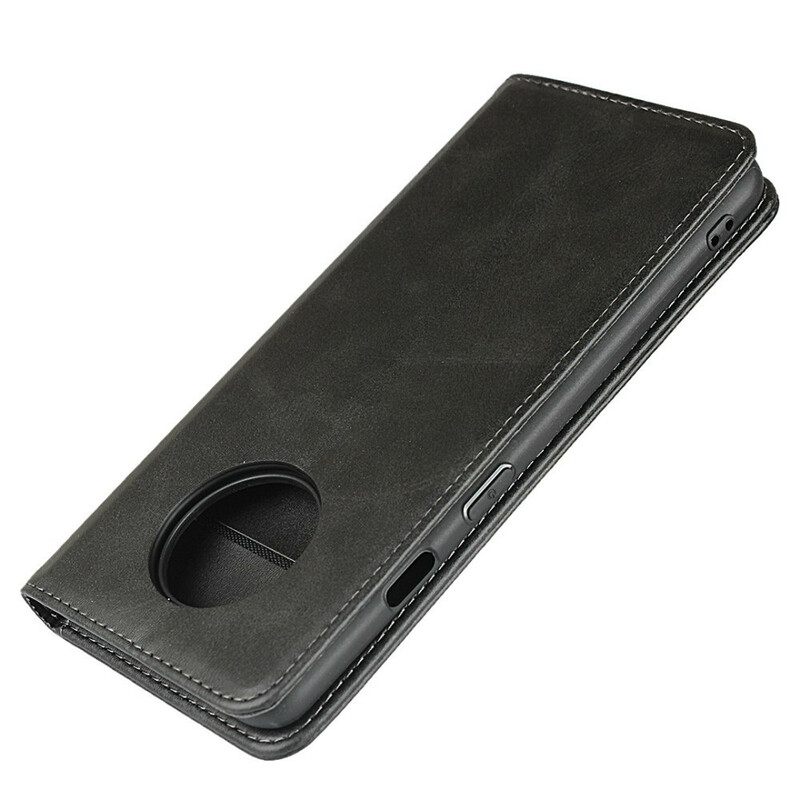 Puhelinkuoret OnePlus 7T Kotelot Flip Premium Faux Leather Tikkaukset