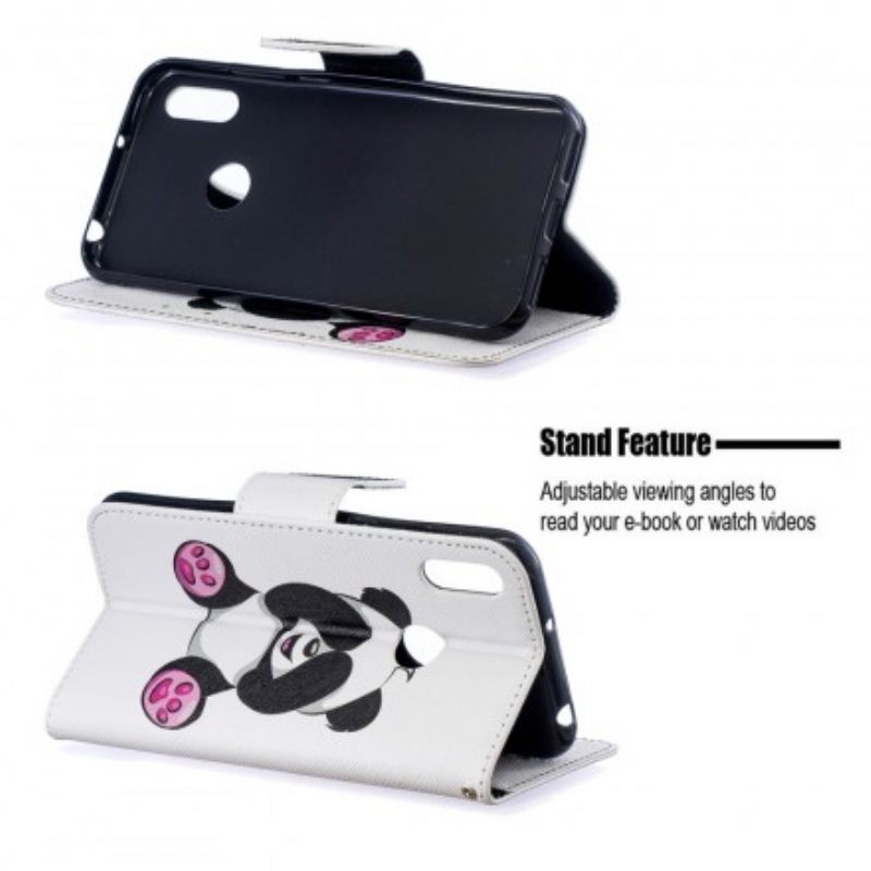 Flip Case Huawei Y6 2019 / Honor 8A Panda Hauskaa