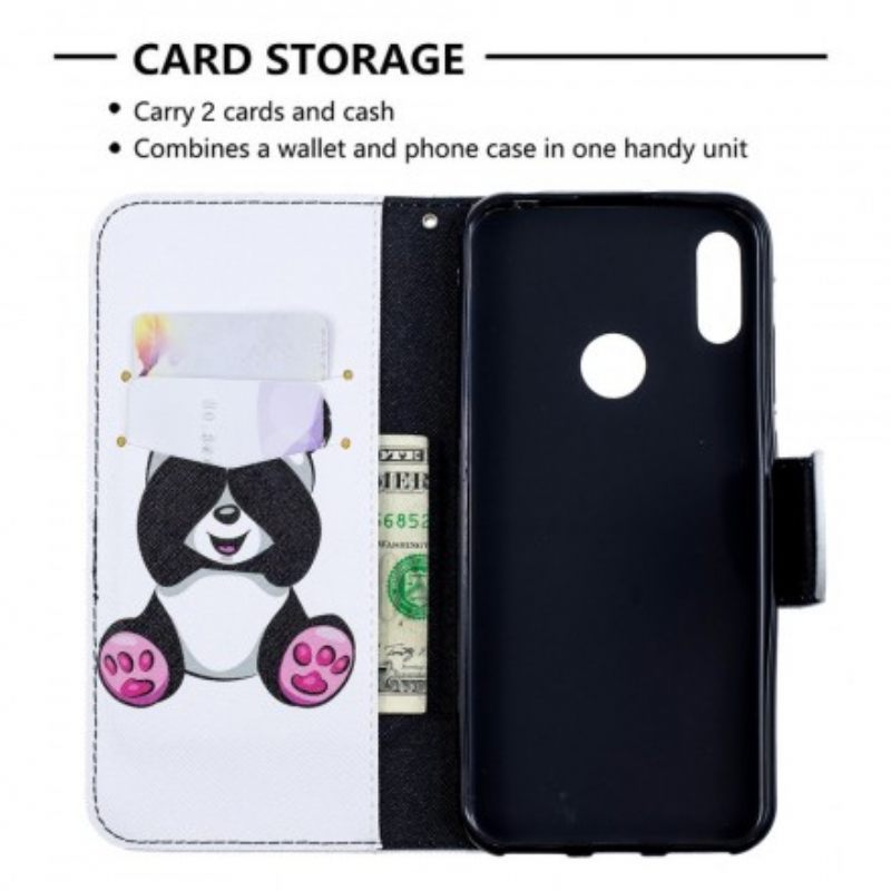 Flip Case Huawei Y6 2019 / Honor 8A Panda Hauskaa