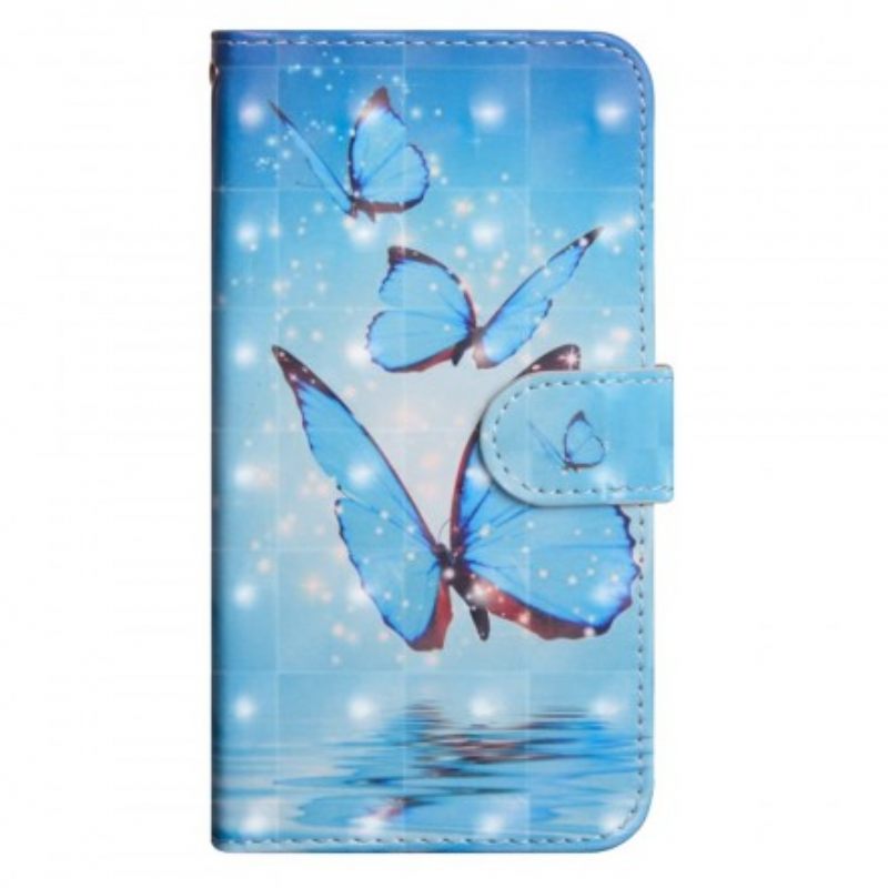 Kotelot Huawei Y6 2019 / Honor 8A Flying Blue Butterflies