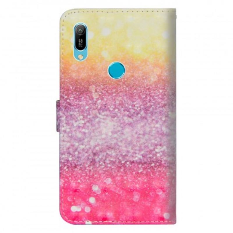 Kotelot Huawei Y6 2019 / Honor 8A Magenta Glitter Gradient