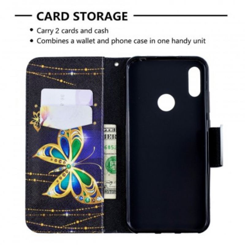 Kotelot Huawei Y6 2019 / Honor 8A Magic Butterfly