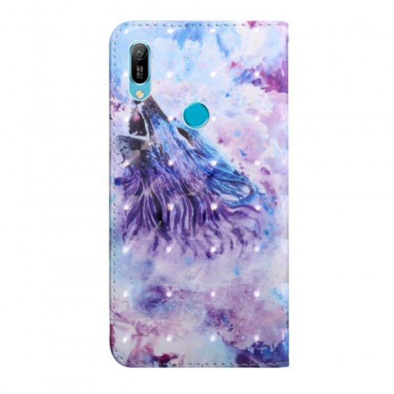 Kotelot Huawei Y6 2019 / Honor 8A Wolf Watercolour