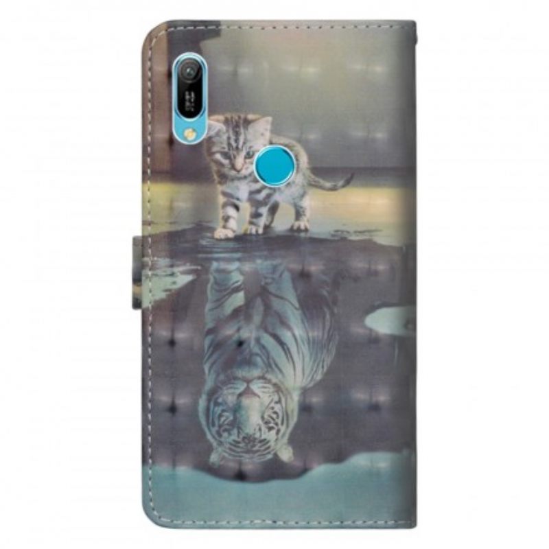 Nahkakotelo Huawei Y6 2019 / Honor 8A Ernest The Tiger