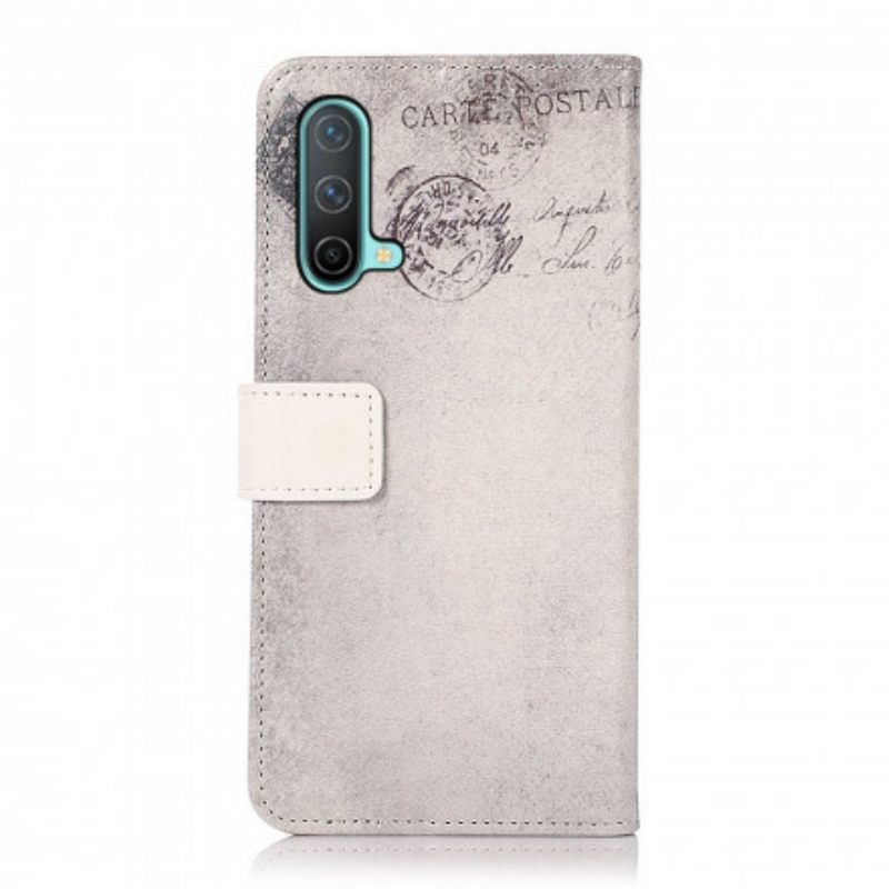 Flip Case OnePlus Nord CE 5G Matkustava Kissa