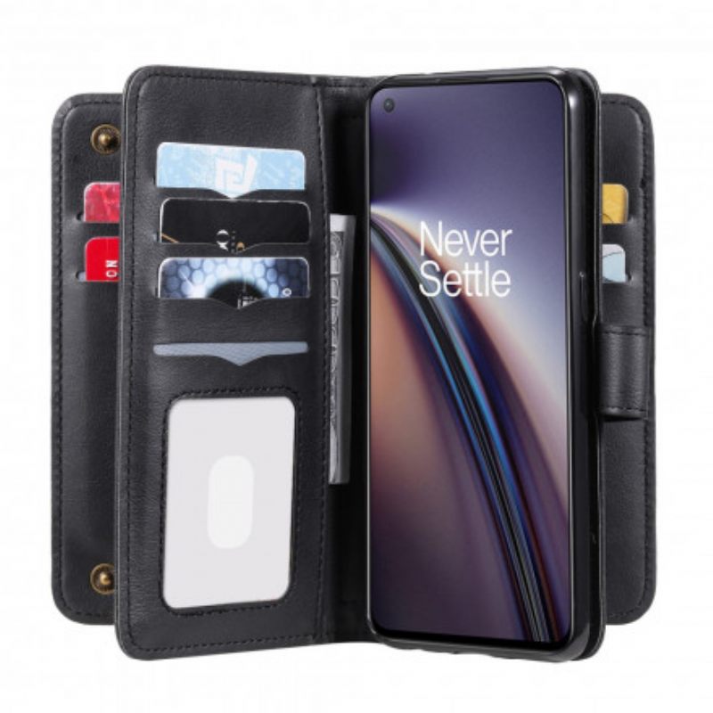 Flip Case OnePlus Nord CE 5G Monitoiminen 10 Kortin Pidike