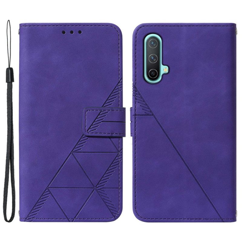 Flip Case OnePlus Nord CE 5G Pyramid Leather Effect