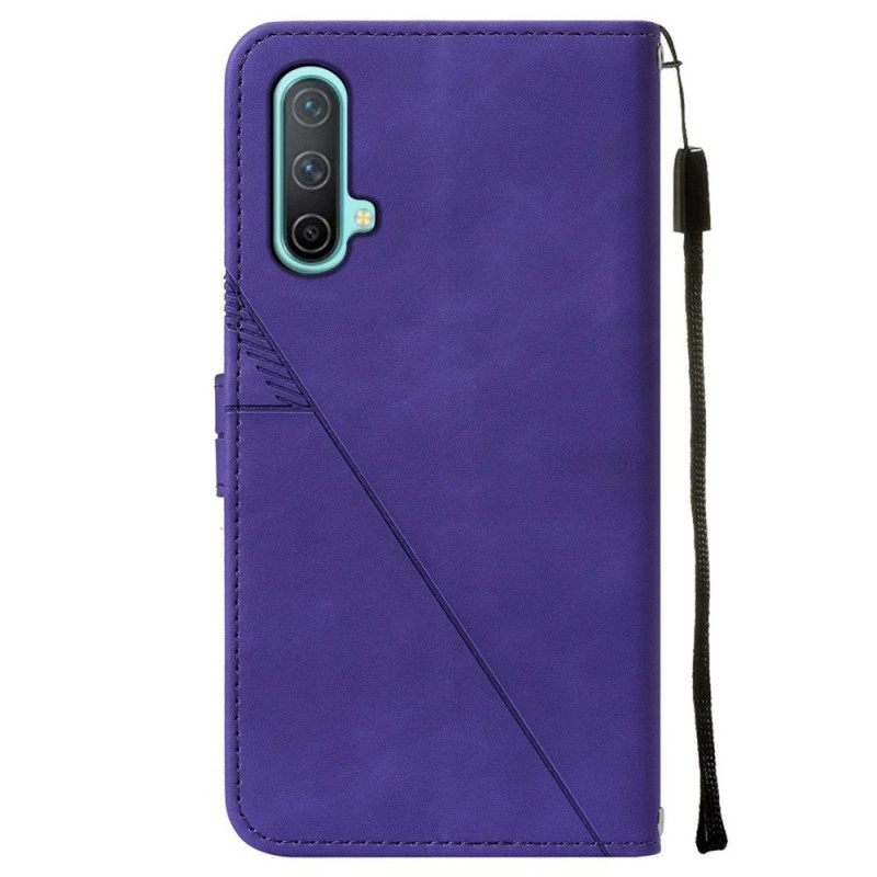 Flip Case OnePlus Nord CE 5G Pyramid Leather Effect