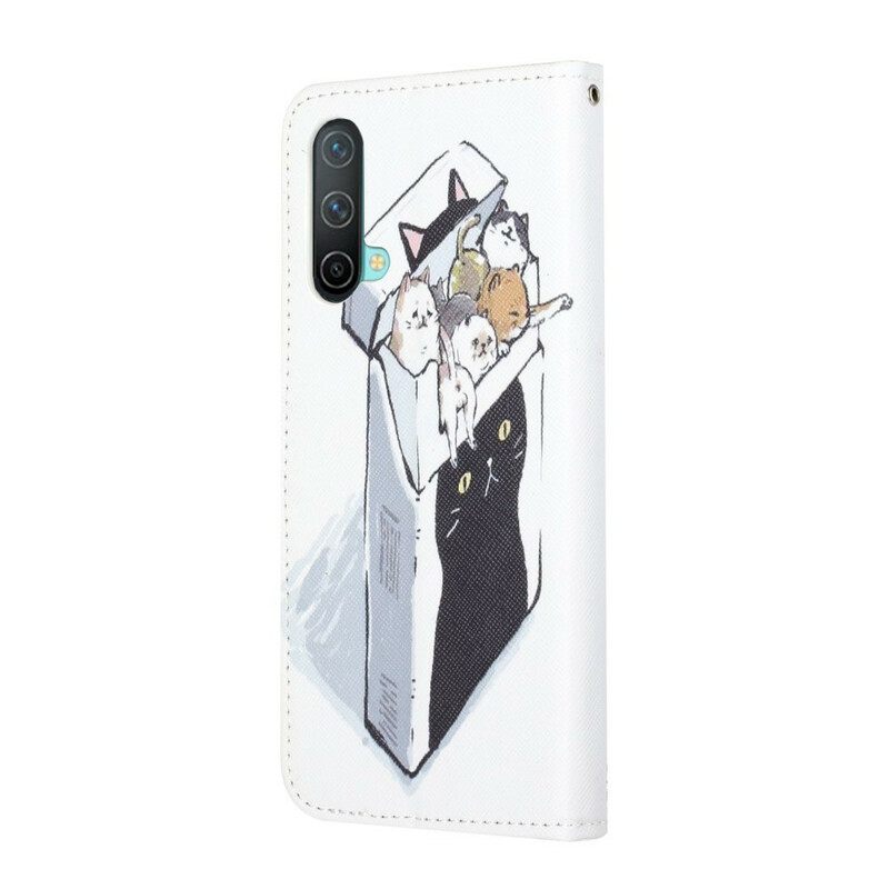 Flip Case OnePlus Nord CE 5G Suojaketju Kuori N Toimitustankat