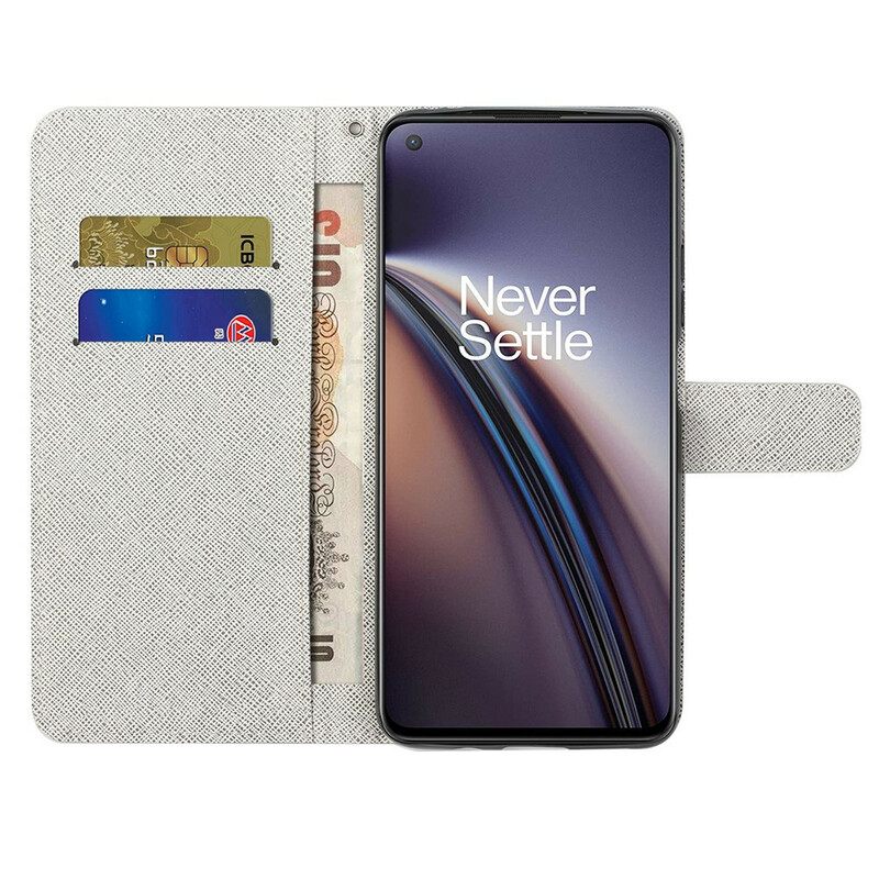 Flip Case OnePlus Nord CE 5G Suojaketju Kuori N Toimitustankat