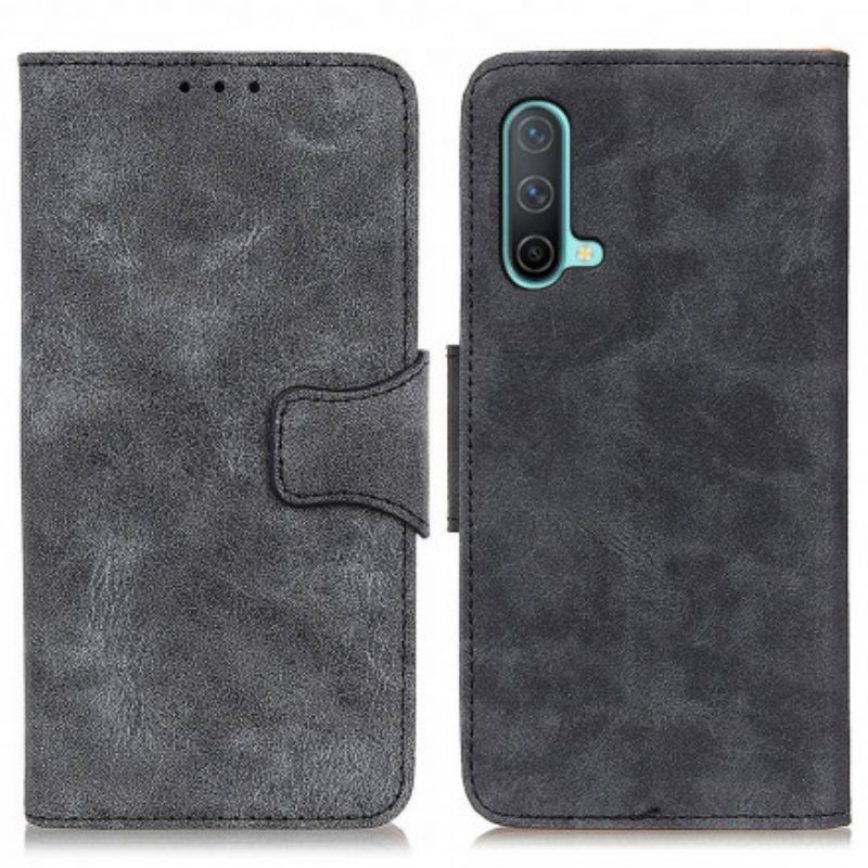 Flip Case OnePlus Nord CE 5G Vintage Haljattu Nahka