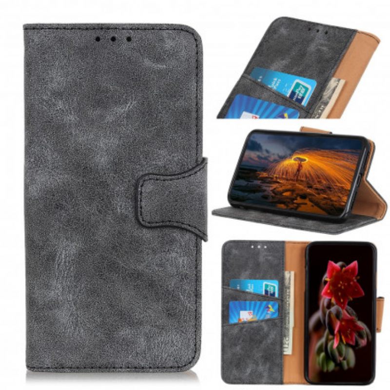 Flip Case OnePlus Nord CE 5G Vintage Haljattu Nahka