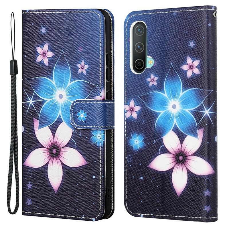 Kotelot OnePlus Nord CE 5G Suojaketju Kuori Lunar Strap Flowers