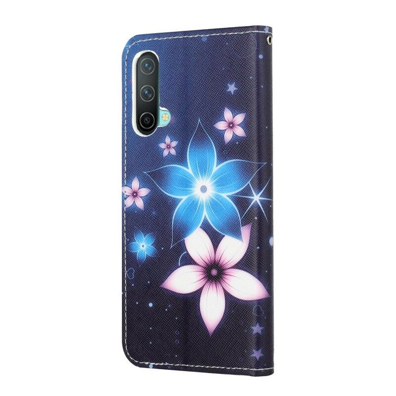 Kotelot OnePlus Nord CE 5G Suojaketju Kuori Lunar Strap Flowers