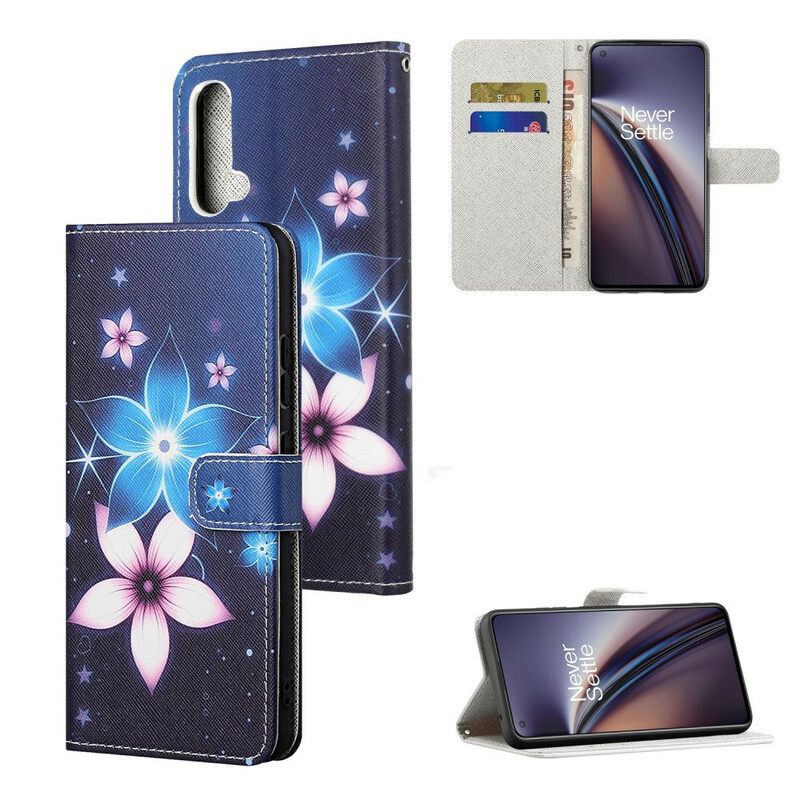 Kotelot OnePlus Nord CE 5G Suojaketju Kuori Lunar Strap Flowers