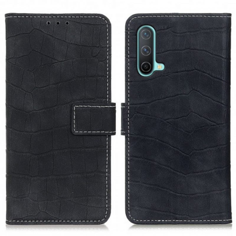 Kotelot OnePlus Nord CE 5G Vintage Crocodile Skin Style