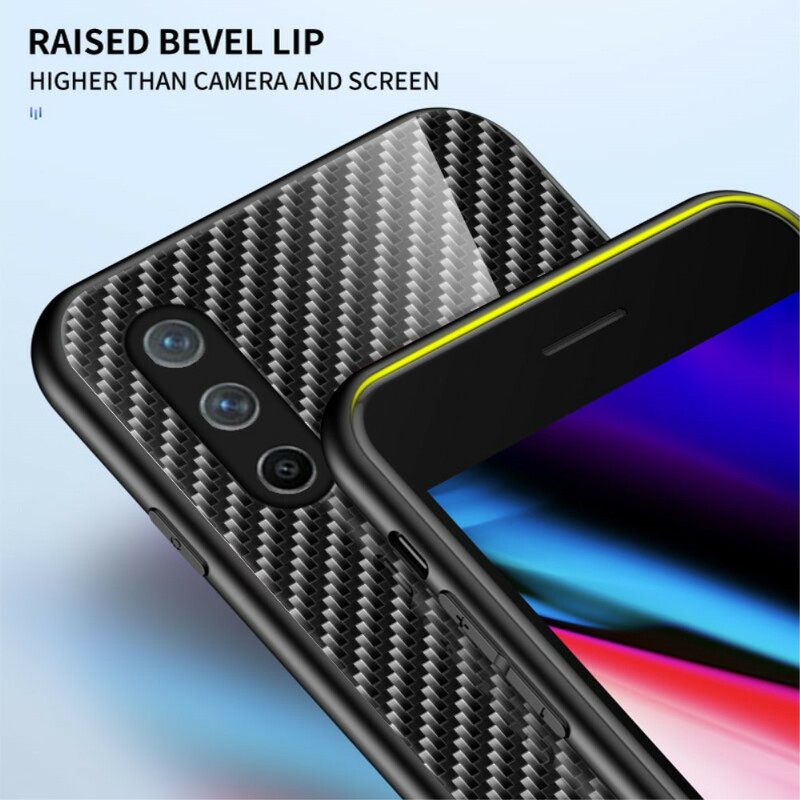 Kuori OnePlus Nord CE 5G Carbon Fiber Karkaistu Lasi