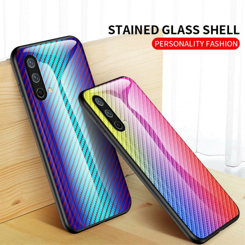 Kuori OnePlus Nord CE 5G Carbon Fiber Karkaistu Lasi