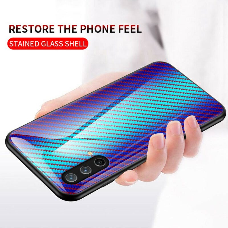 Kuori OnePlus Nord CE 5G Carbon Fiber Karkaistu Lasi