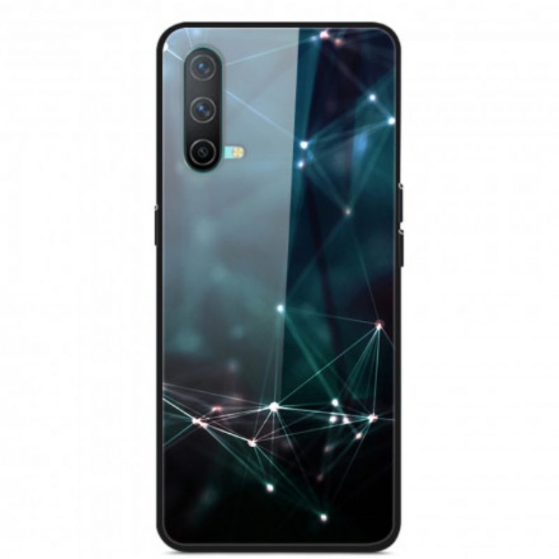 Kuori OnePlus Nord CE 5G Tempered Glass Abstract Colors