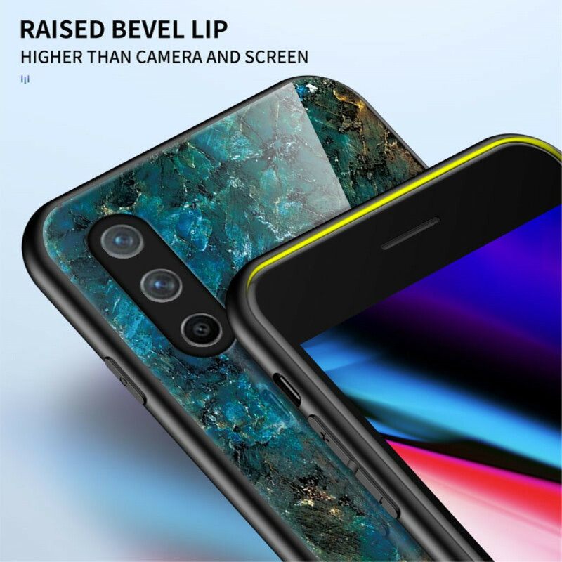 Kuori OnePlus Nord CE 5G Tempered Glass Marble Colors