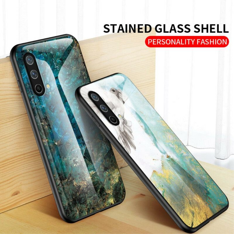 Kuori OnePlus Nord CE 5G Tempered Glass Marble Colors