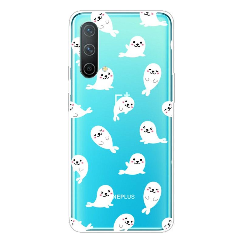 Kuori OnePlus Nord CE 5G Transparent Sea Lions Hauskaa