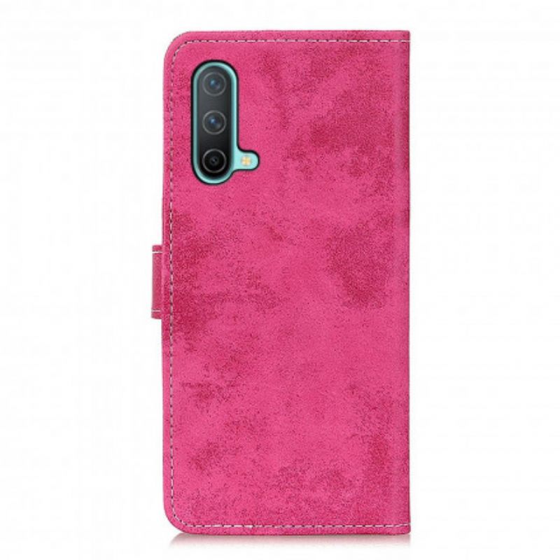 Nahkakotelo OnePlus Nord CE 5G Faux Leather Vintage