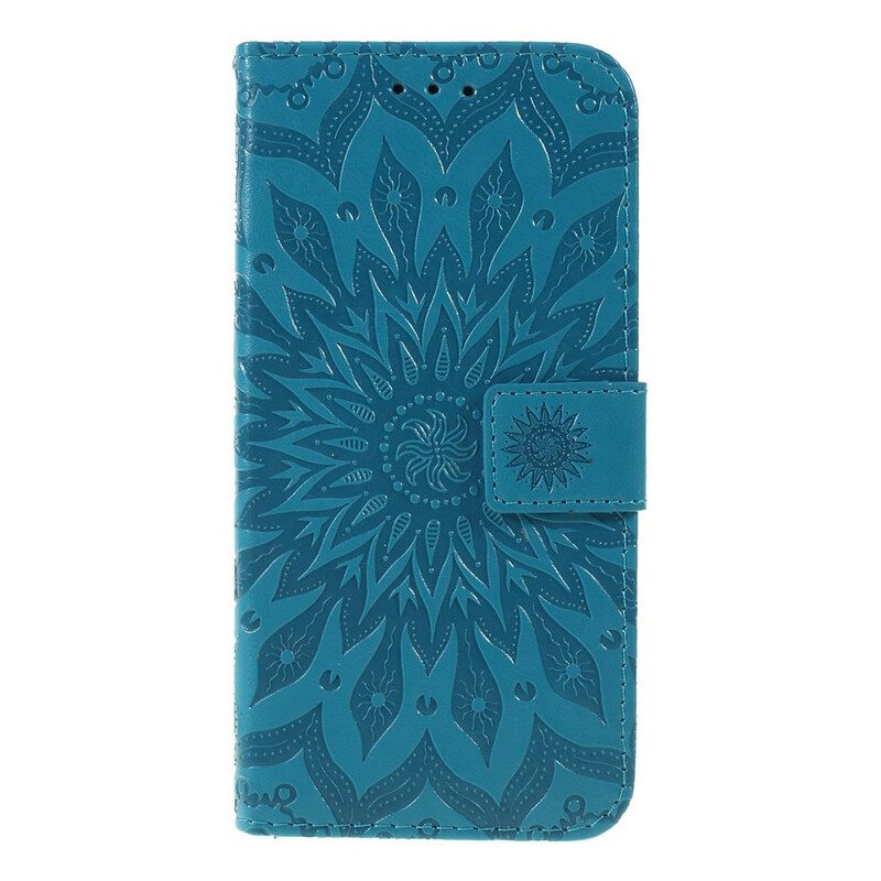 Flip Case Huawei P Smart Plus 2019 Suojaketju Kuori Flower Of Sun Hihnalla