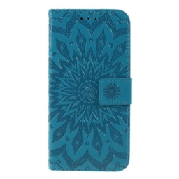 Flip Case Huawei P Smart Plus 2019 Suojaketju Kuori Flower Of Sun Hihnalla