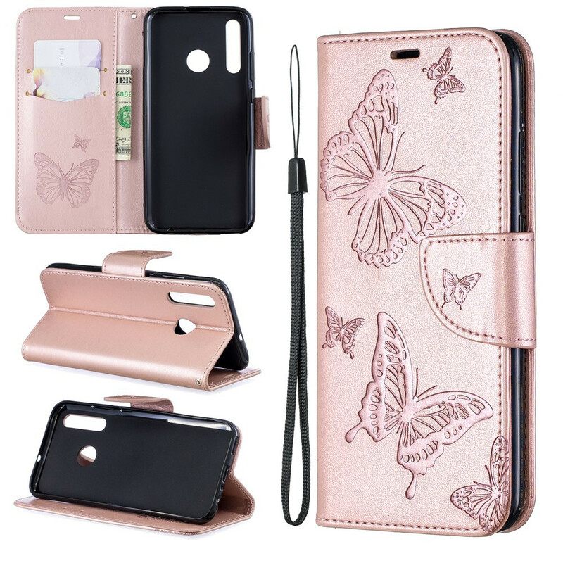 Kotelot Huawei P Smart Plus 2019 Butterflies In Flight With Lanyard