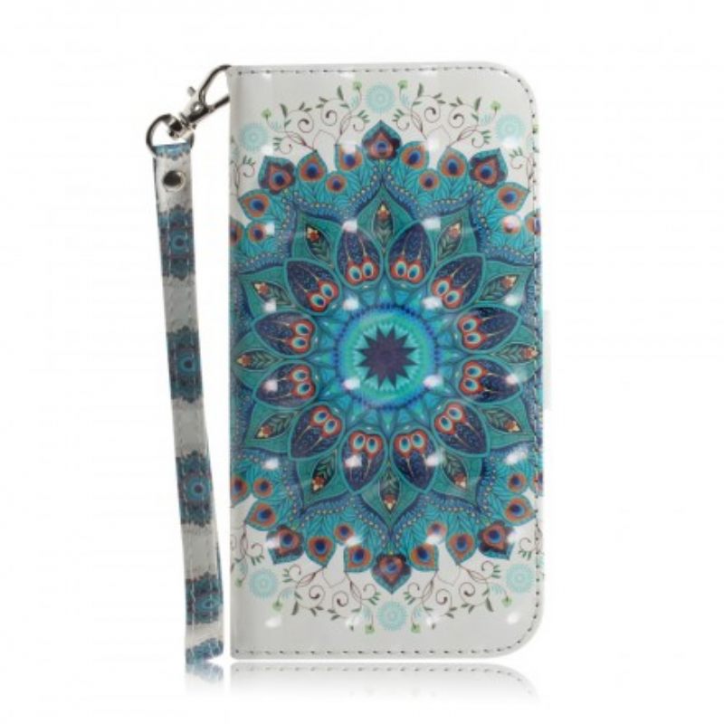 Flip Case Sony Xperia 1 Suojaketju Kuori Magistral Strappy Mandala