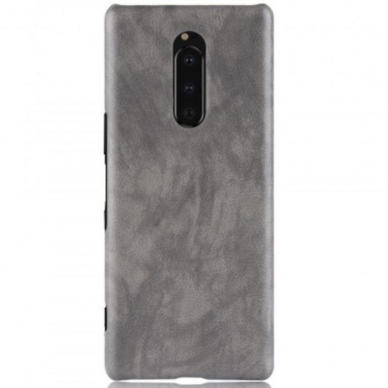 Kuori Sony Xperia 1 Litchi Performance Leather Effect