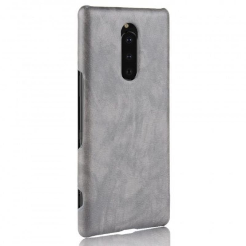 Kuori Sony Xperia 1 Litchi Performance Leather Effect