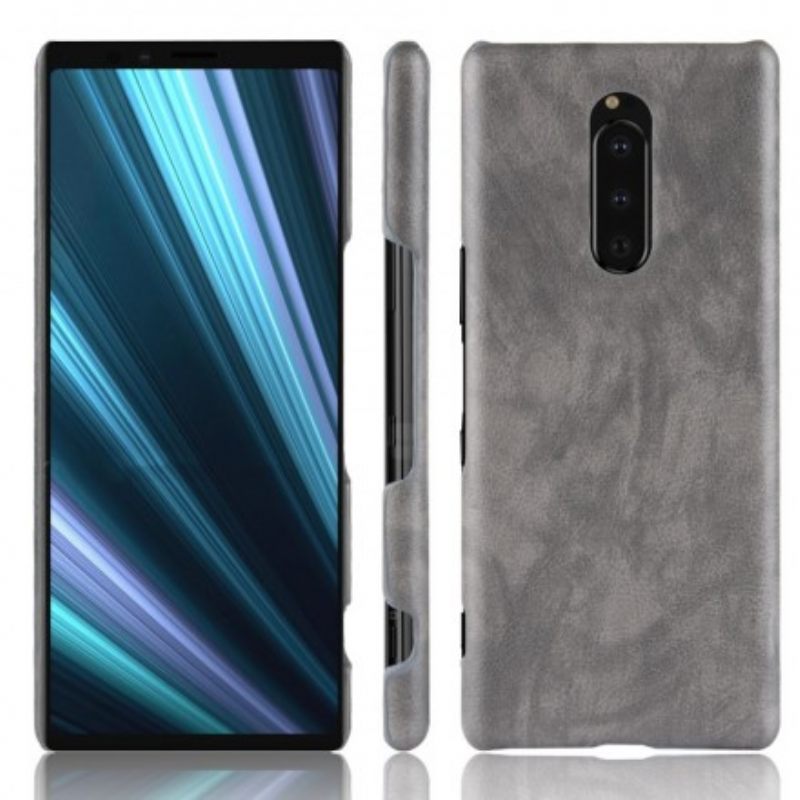 Kuori Sony Xperia 1 Litchi Performance Leather Effect