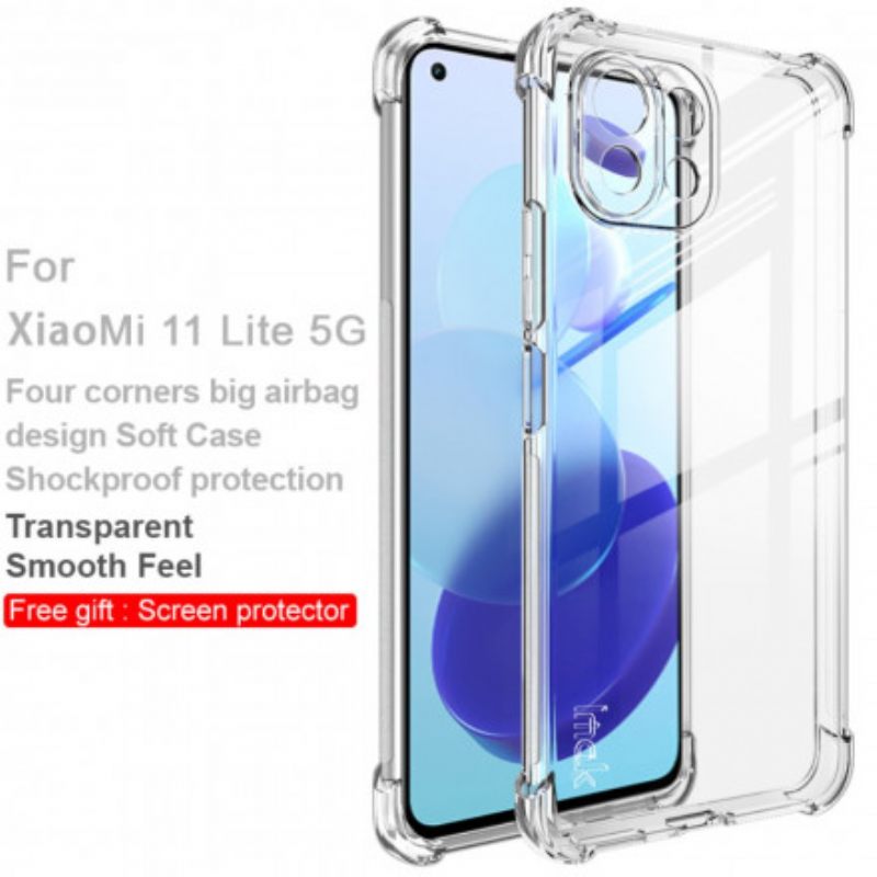 Case Xiaomi Mi 11 Lite 5G NE / Mi 11 Lite 4G / 5G Läpinäkyvä Silkkinen Imak