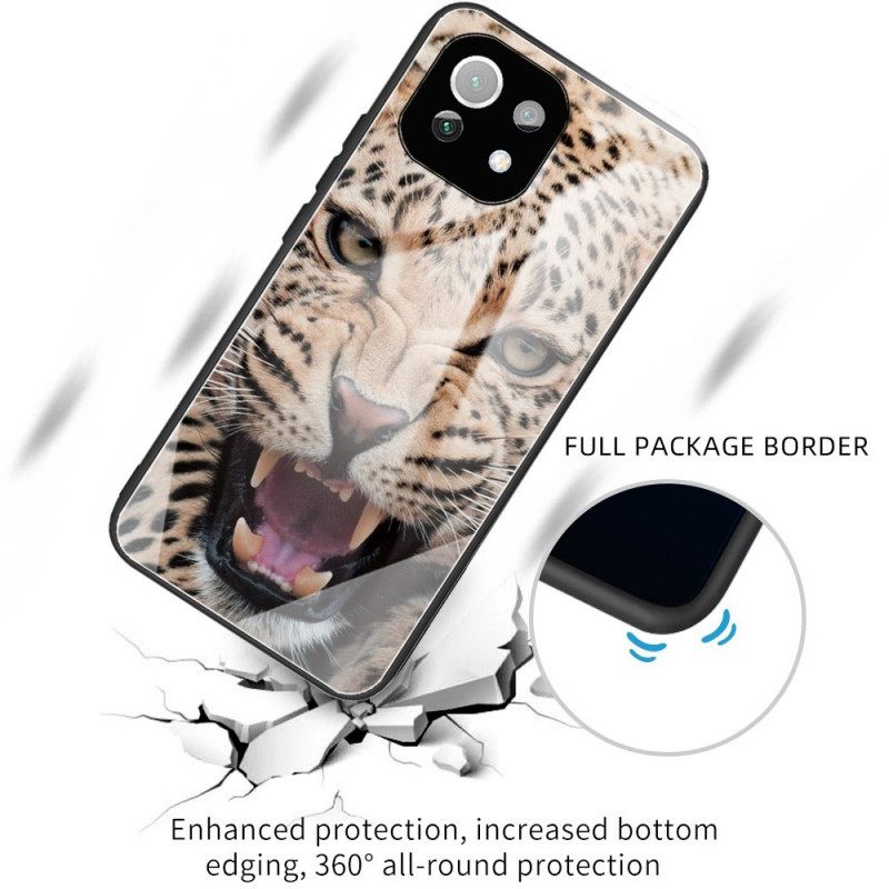 Case Xiaomi Mi 11 Lite 5G NE / Mi 11 Lite 4G / 5G Leopard Tempered Glass